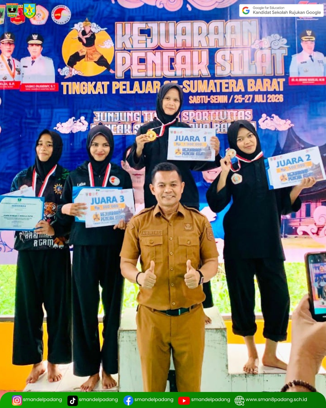 Siswa SMA N 8 Padang Raih Prestasi di Kancah Regional
